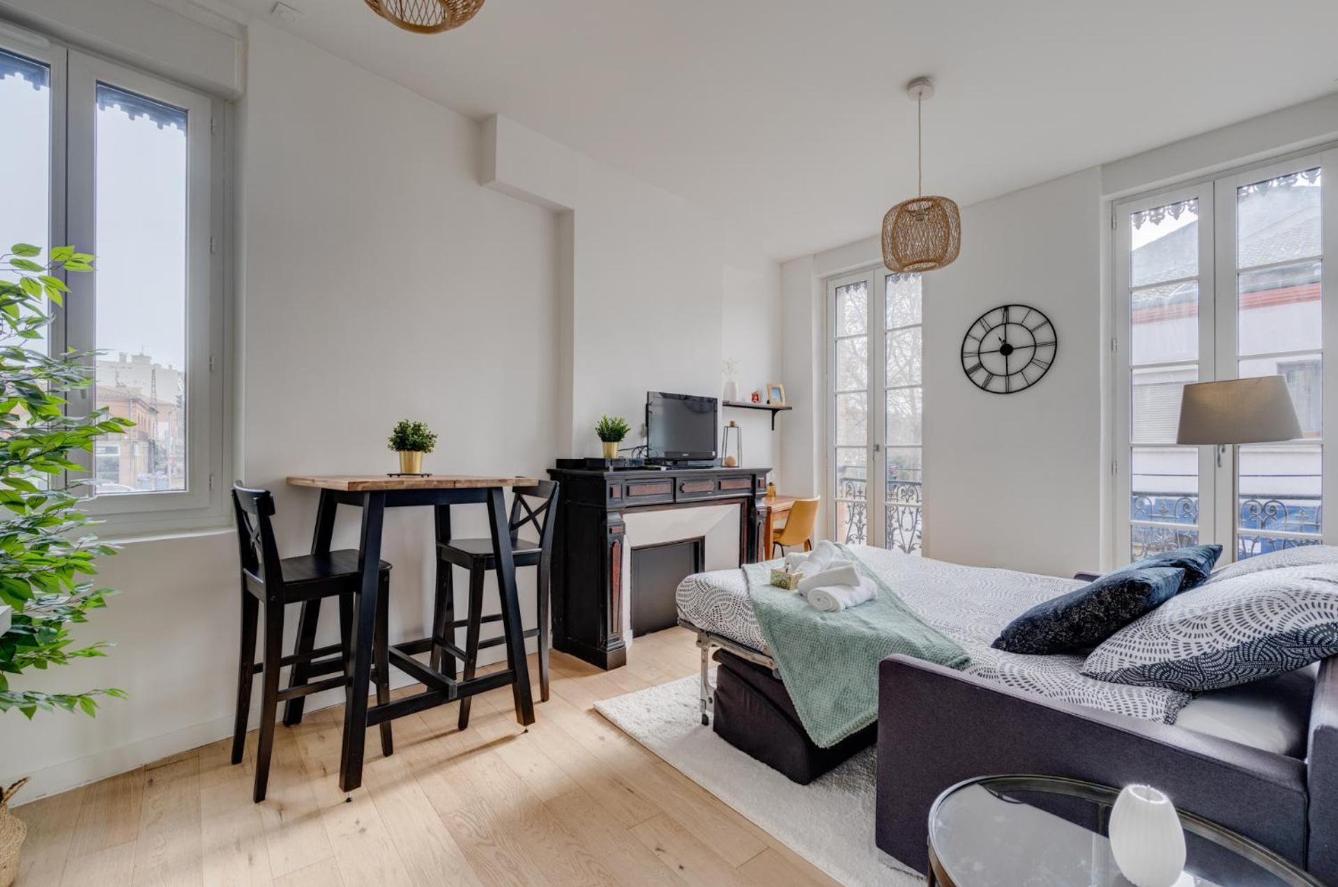 Studio Chic Et Lumineux, Garage, Wifi, Clim Toulouse Exterior photo